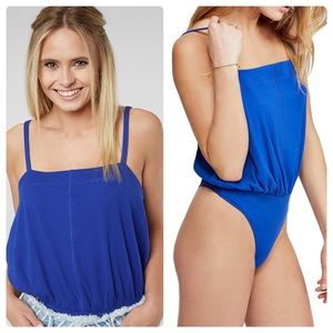 NEW Free People Marissa Ribbed Bodysuit